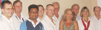  L to R: Gary Friend, Johan van Jaarsveldt, Andrew Bharath, Johan Maartens, Jay King, Eric Carter, Debbie Scott, Syd Thoresson, Annette Thompson and Steven Meyer. Paulo de Sousa Gomes and Alvin Seitz were away